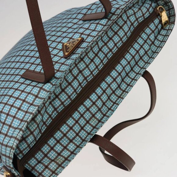 PRADA Hand Bag Nylon 2way Light Blue B2600G Auth 80981V - Picture 7 of 15